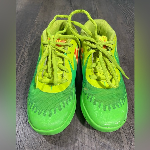 Puma MB.02 LaMelo Ball Nickelodeon Slime Boys Sneaker - Picture 3 of 7
